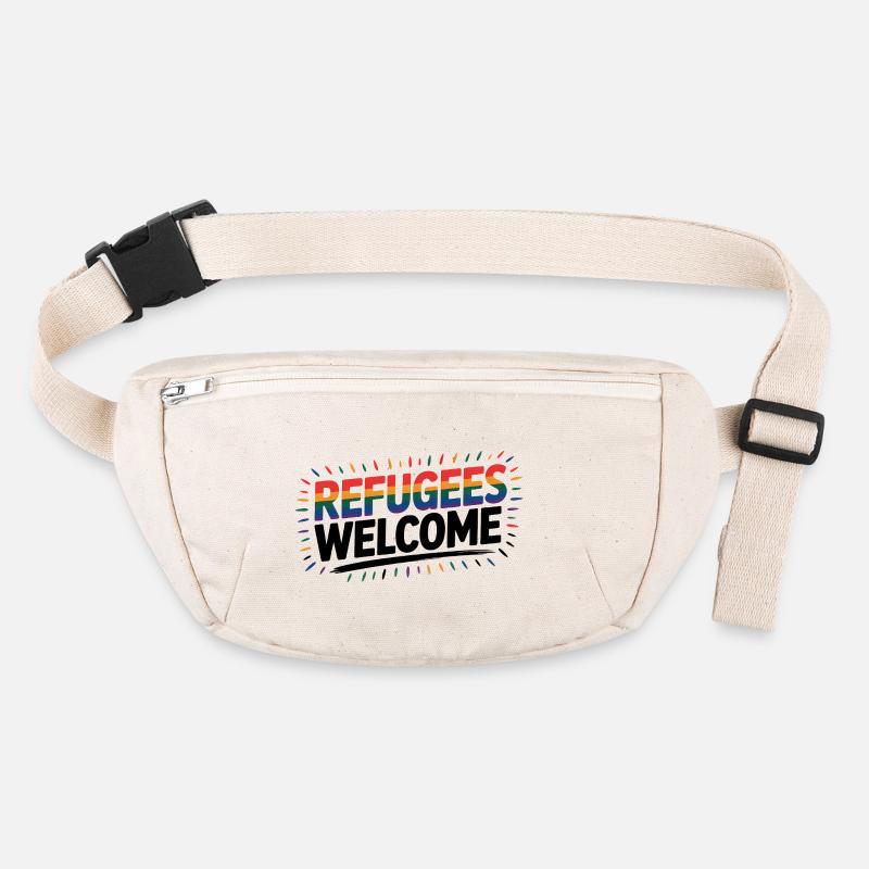 Accueil des réfugiés - Logo Cool Pride Sac banane recyclé Stanley/Stella