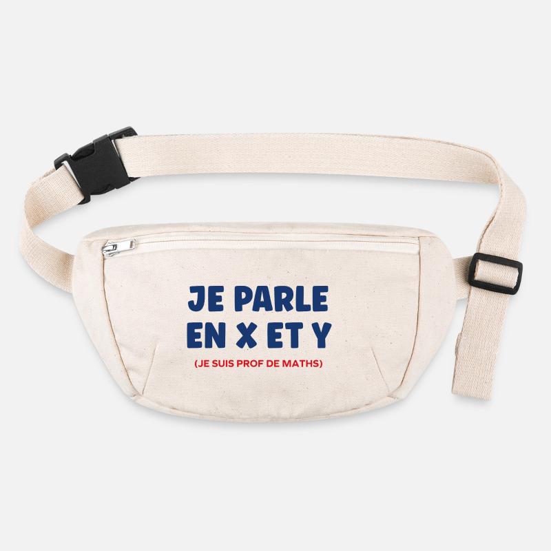 Je parle en x et y prof de maths Sac banane recyclé Stanley/Stella