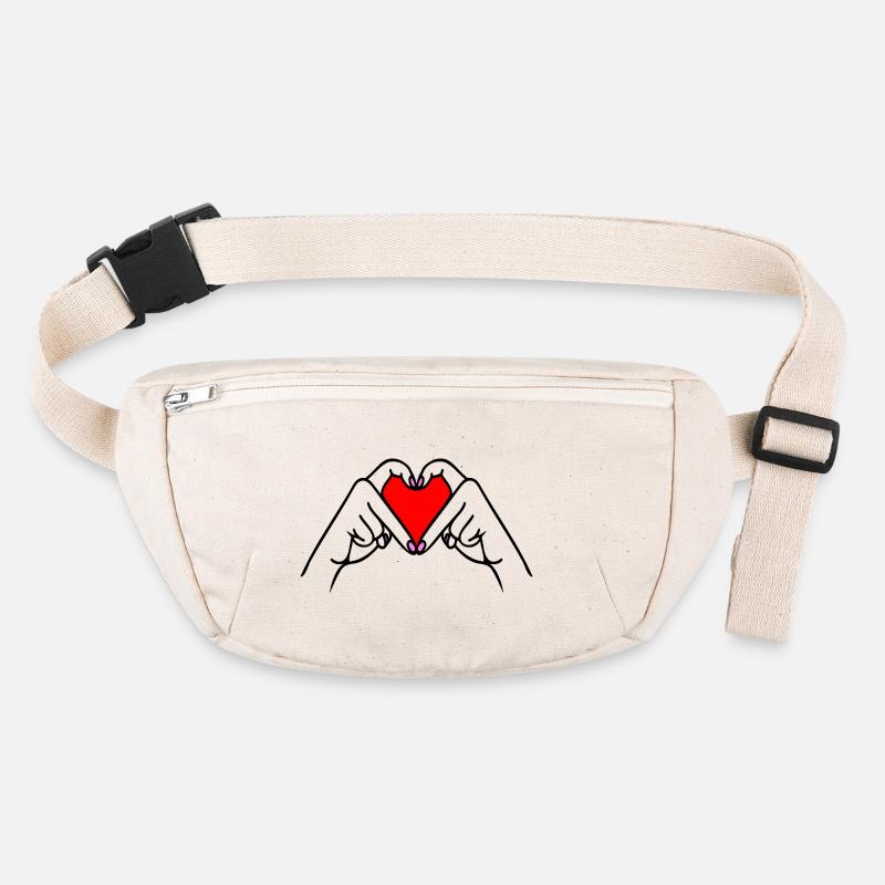 Generation Heart Love Hands Stanley/Stella recycled Hip Bag 
