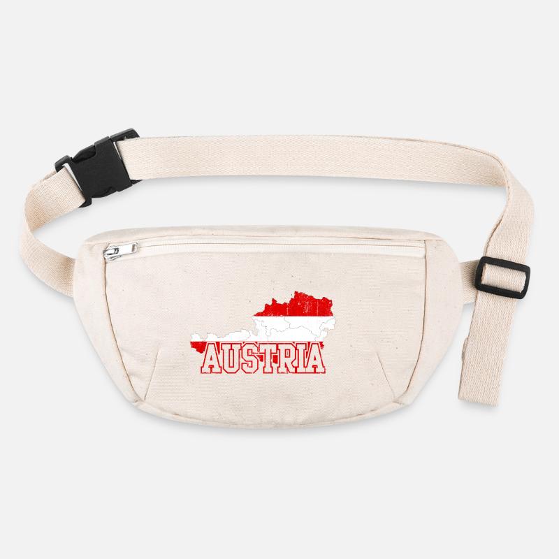 Austria Flag Map Wordmark Stanley/Stella recycled Hip Bag 