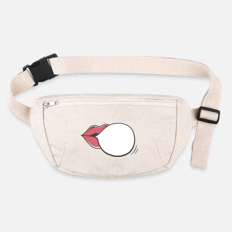 Mouth speech bubble communication Stanley/Stella recycled Hip Bag 