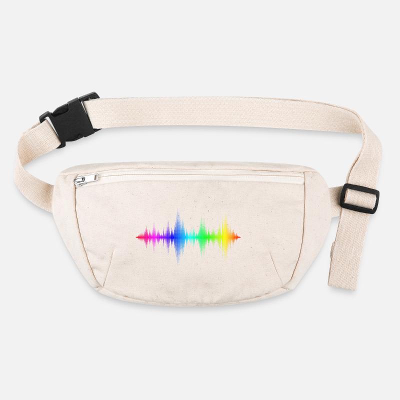 Regenbogen Schallwellen Stanley/Stella recycelte Gürteltasche