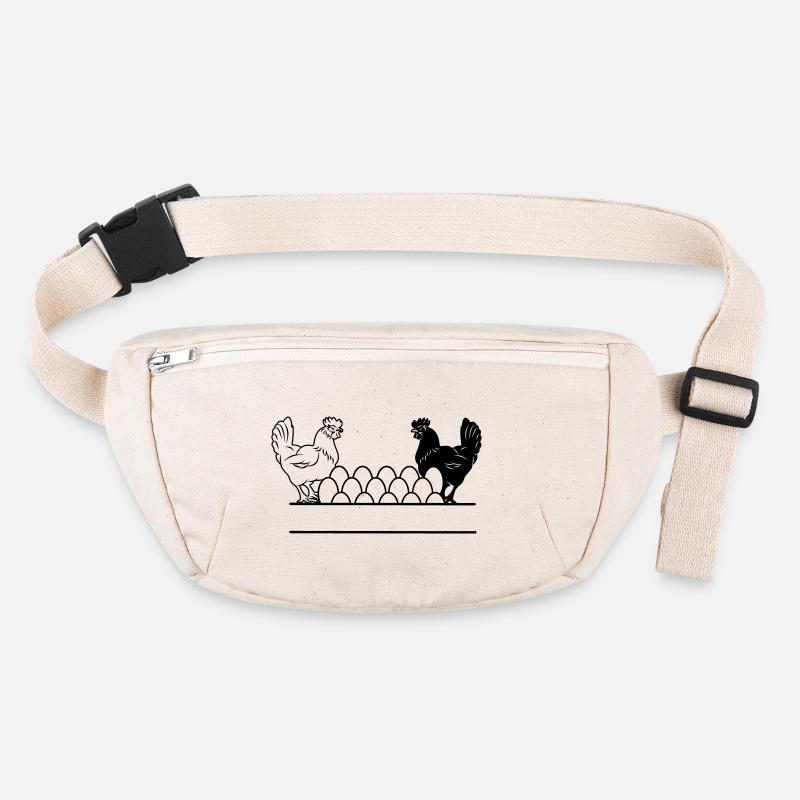 Chicken dark and light monogram Stanley/Stella recycled Hip Bag 