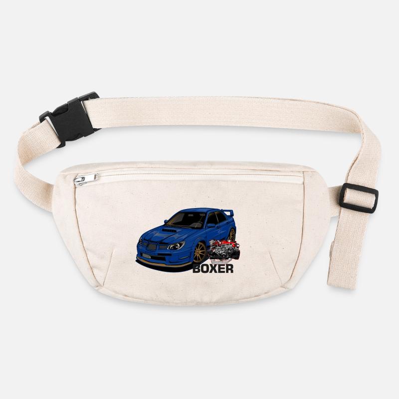 Car with motor - Stanley/Stella recycelte Gürteltasche - Naturweiß