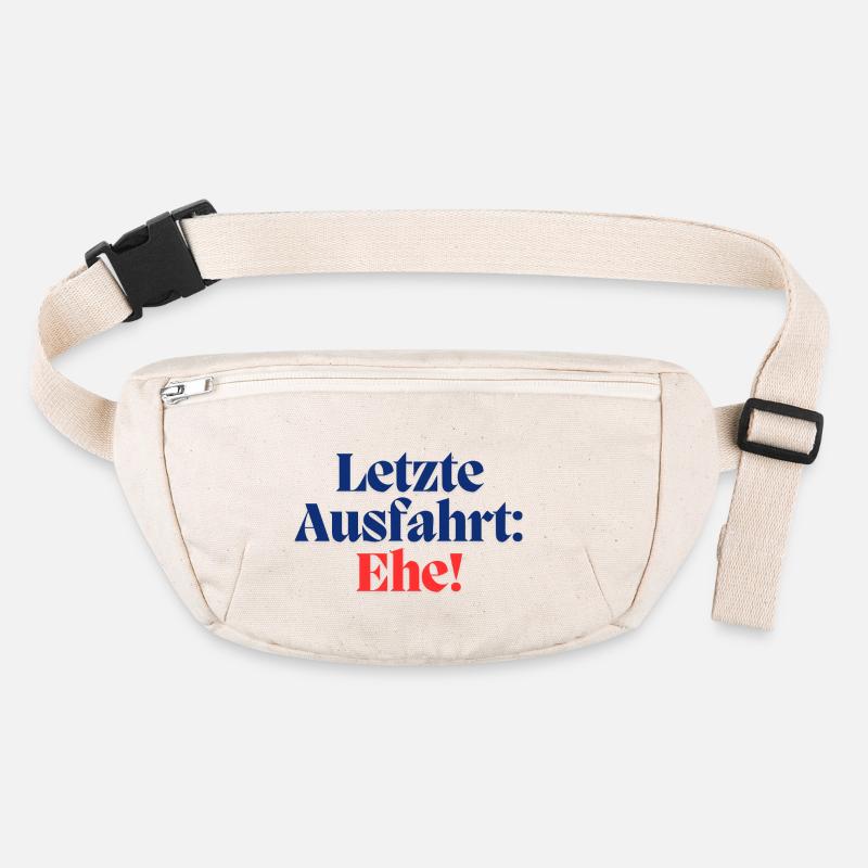 Letzte Ausfahrt: Ehe / Poltern Stanley/Stella recycelte Gürteltasche
