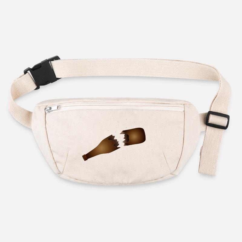 Broken beer bottle illustration Stanley/Stella recycled Hip Bag 