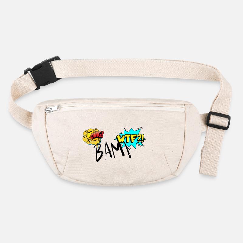 Comic Explosive OMG WTF Exclamations Stanley/Stella recycled Hip Bag 