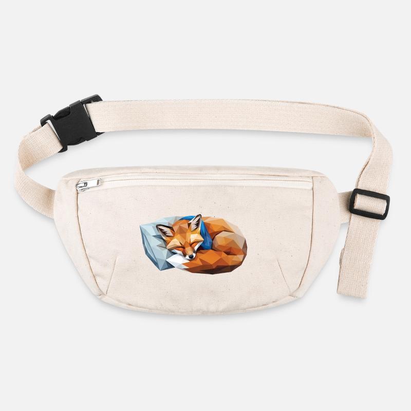 Sleeping Fox in Polygon Style Stanley/Stella recycled Hip Bag 