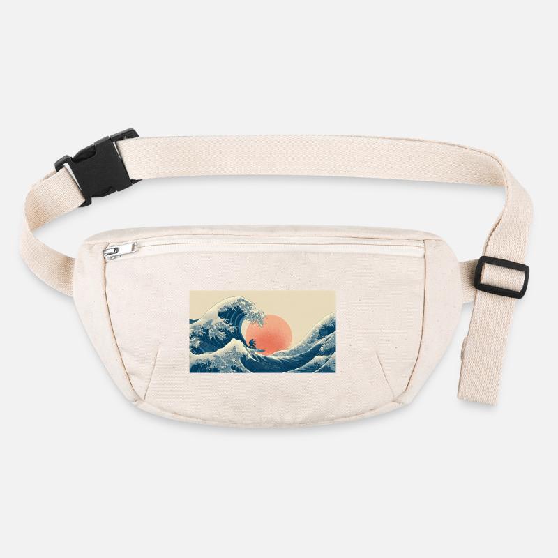Surfing Wave at Sunset Stanley/Stella recycled Hip Bag 