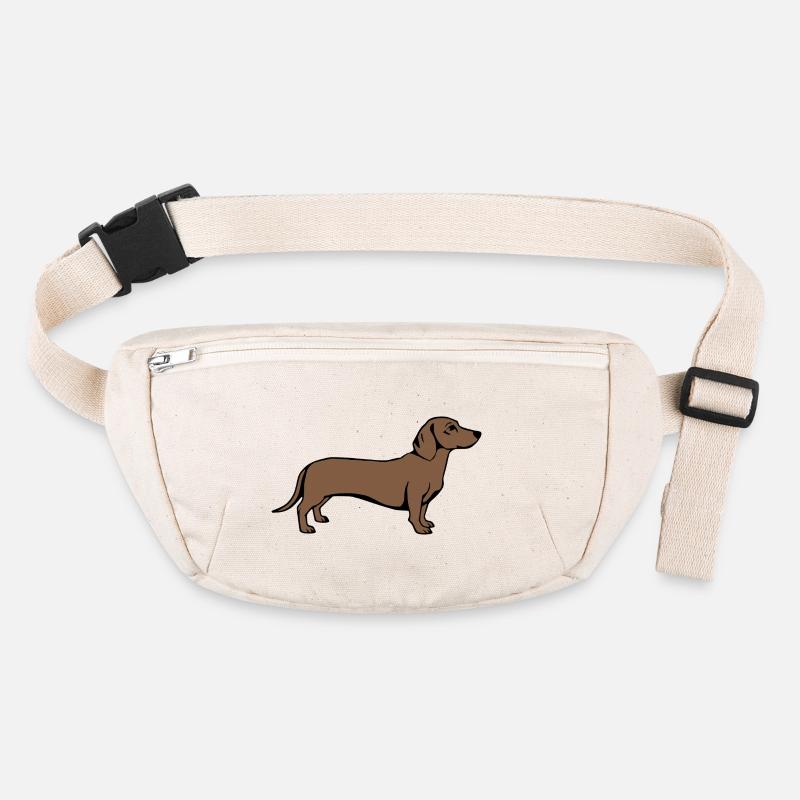 T-shirt chien teckel cadeau Sac banane recyclé Stanley/Stella