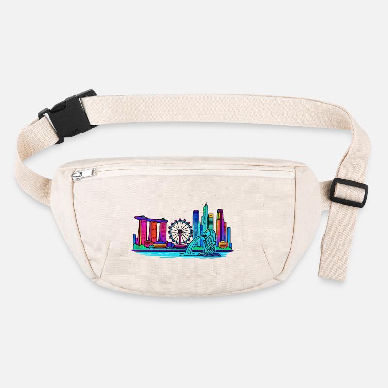 Singapur Skyline Stanley/Stella recycelte Gürteltasche