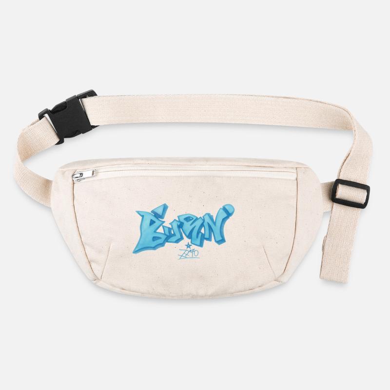 Blue Graffiti Bevin Style Stanley/Stella recycled Hip Bag 
