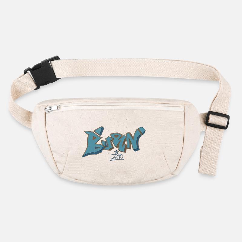 Contour bleu graffiti de Berlin Sac banane recyclé Stanley/Stella