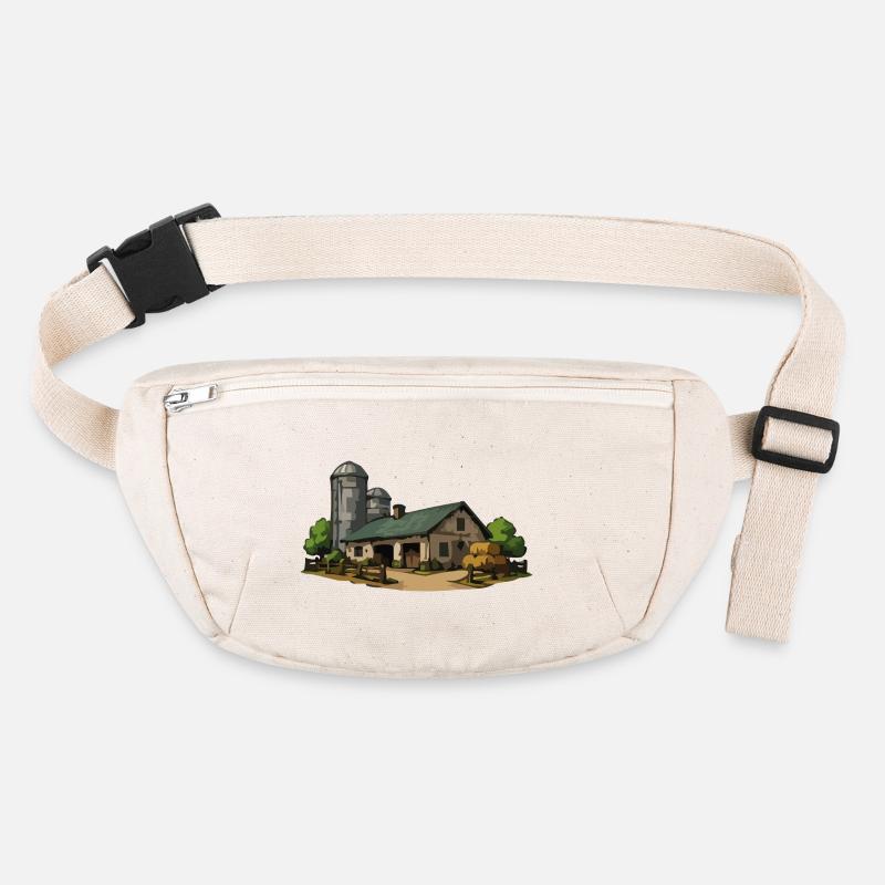 Rural barn with hay Stanley/Stella recycled Hip Bag 