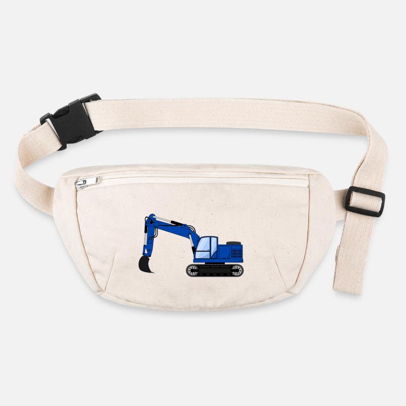 Bagger Baggerfahrzeug blau Stanley/Stella recycelte Gürteltasche