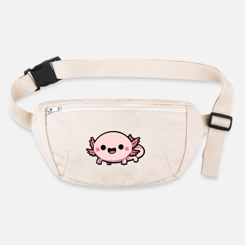 Süßer Chibi Axolotl Stanley/Stella recycelte Gürteltasche