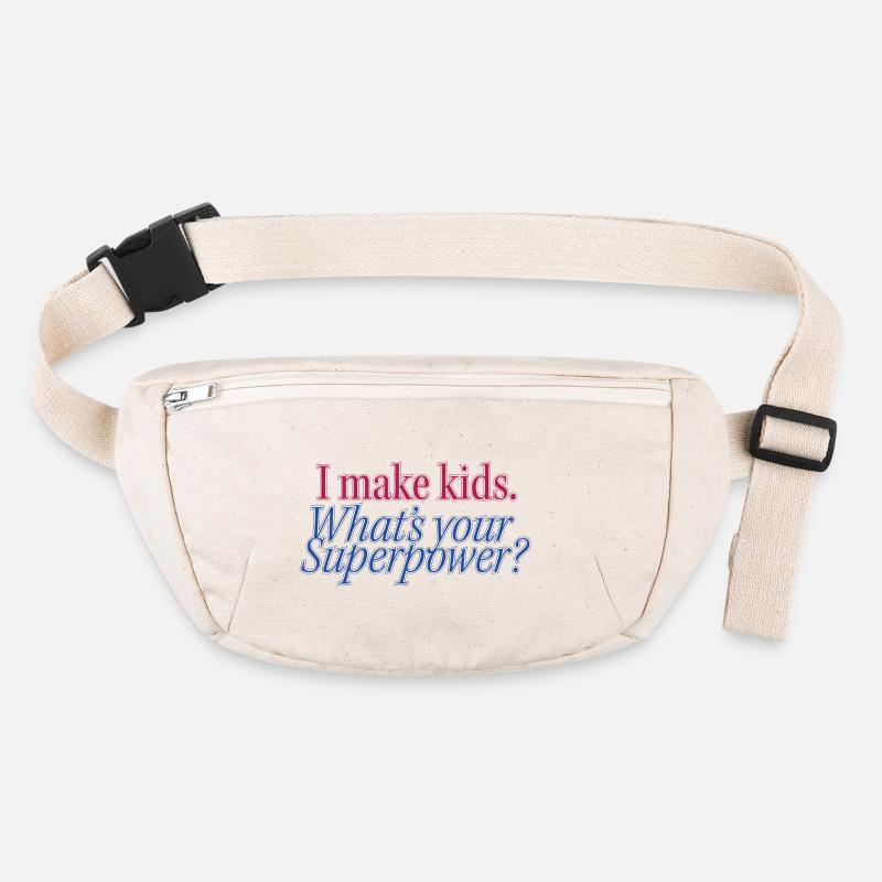 Superpower Parenthood Statement Stanley/Stella recycled Hip Bag 
