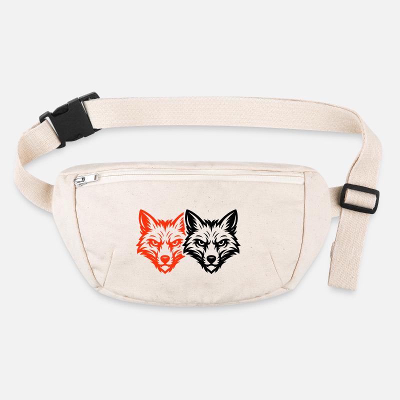 Fuchs Kopf Team Stanley/Stella recycelte Gürteltasche