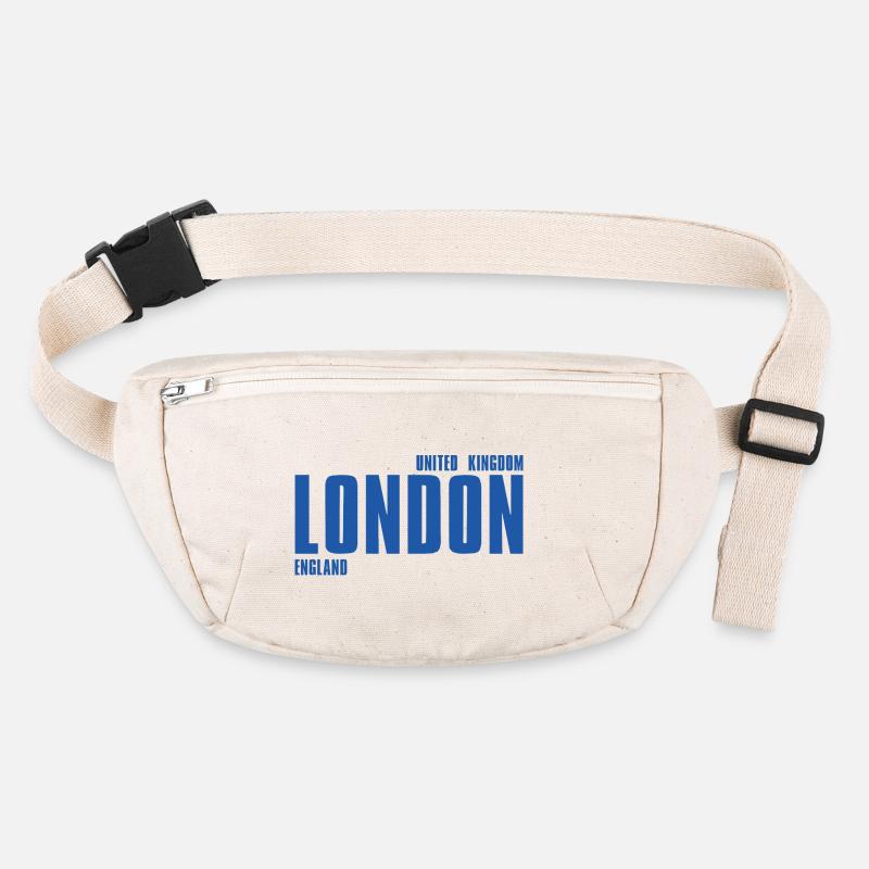 London Blue Large Typografie Stanley/Stella recycelte Gürteltasche