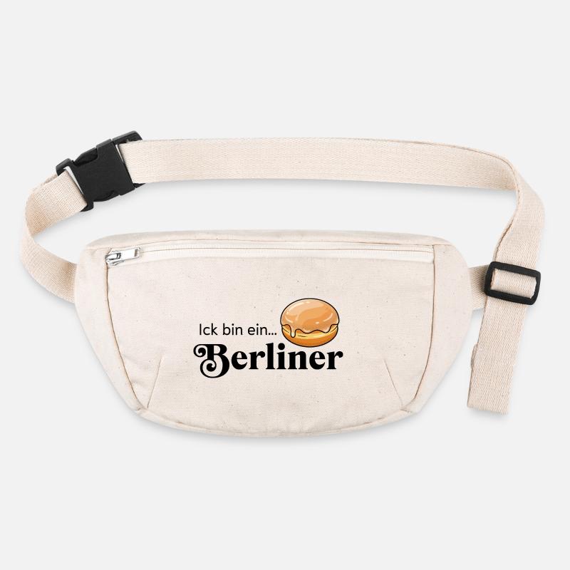 Ick bin ein Berliner Statement Kult Kostüm Stanley/Stella recycelte Gürteltasche