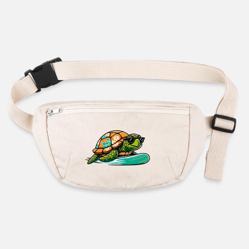 Hawaiian Turtle Surfboard Stanley/Stella recycled Hip Bag 