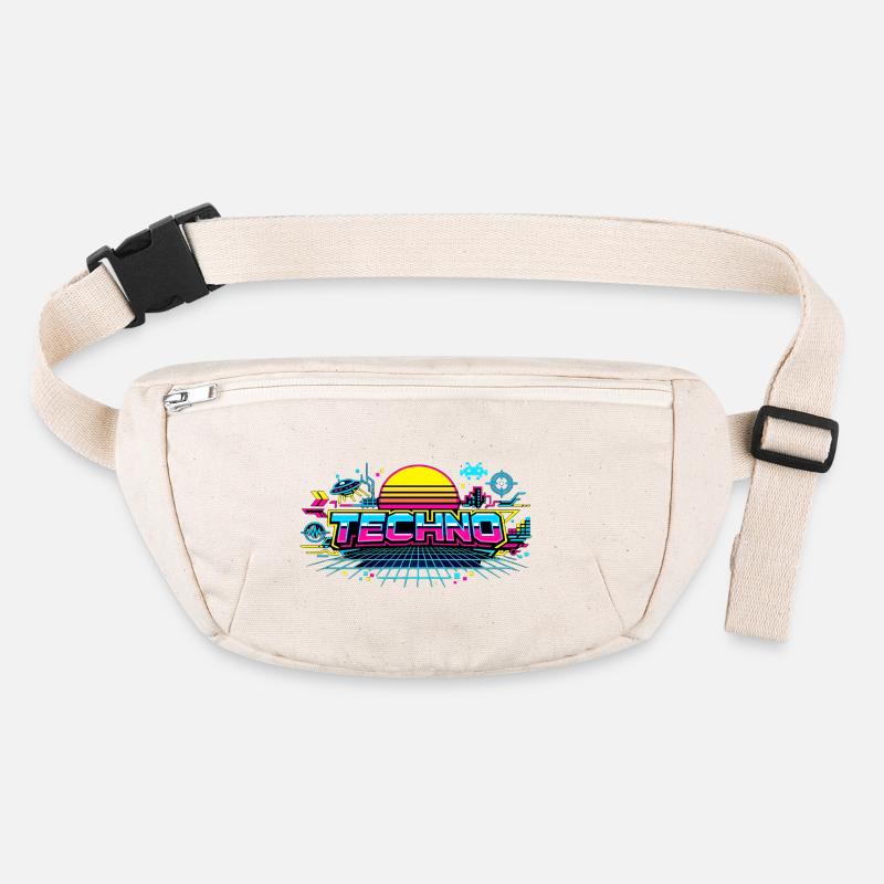 Neon Techno Horizont Stanley/Stella recycelte Gürteltasche