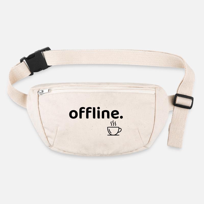Offline minimalistisches Kaffee-Hemd Stanley/Stella recycelte Gürteltasche
