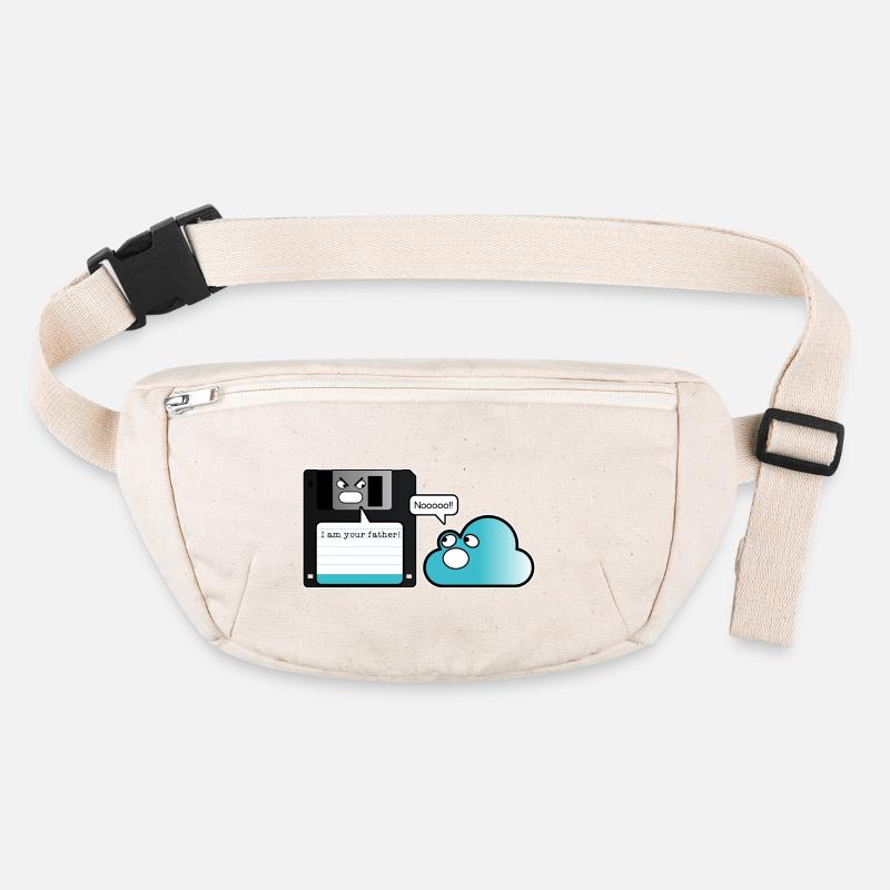 Floppy cloud memory father computer joke Stanley/Stella recycled Hip Bag 