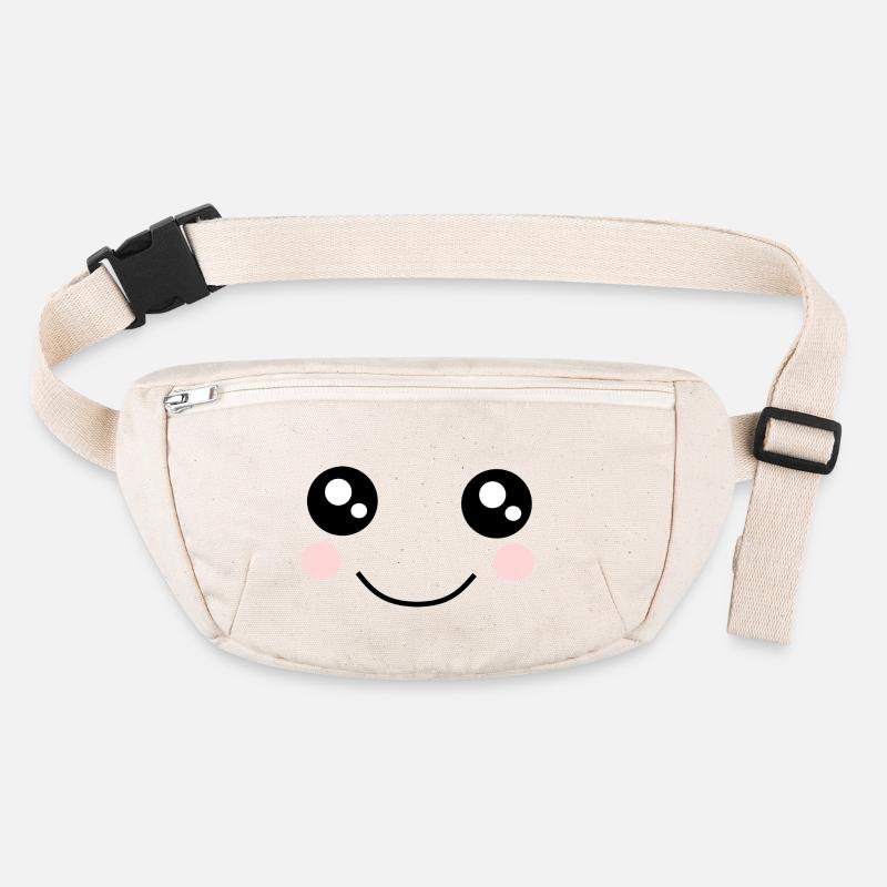 Kawaii, yeux, visage Sac banane recyclé Stanley/Stella