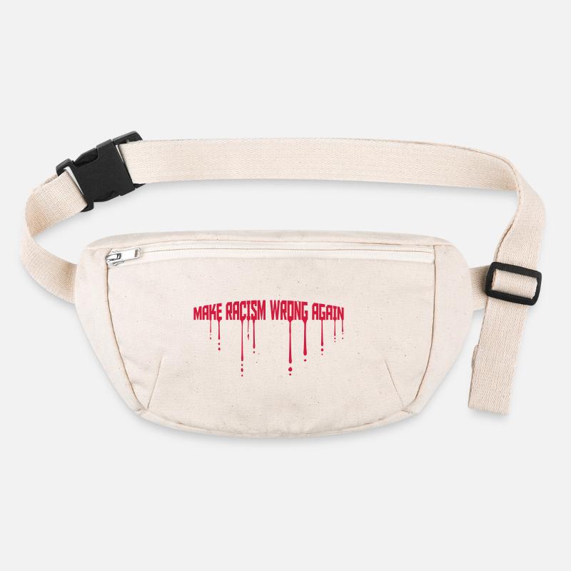make racism wrong again Stanley/Stella recycled Hip Bag 