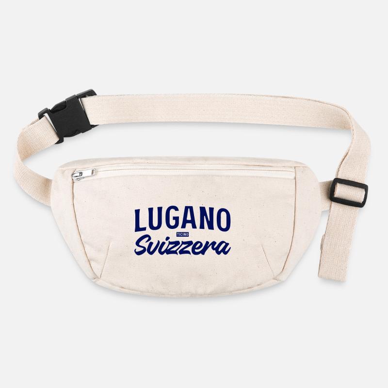 Lugano Svizzera Script Design Sac banane recyclé Stanley/Stella
