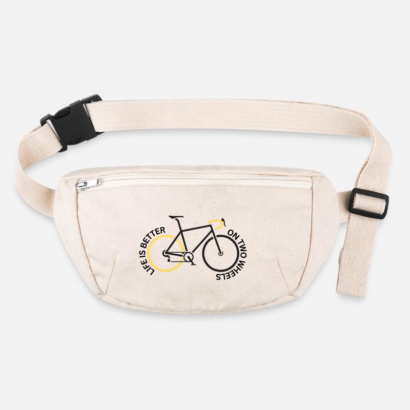 Life is better on two wheels Stanley/Stella recycelte Gürteltasche