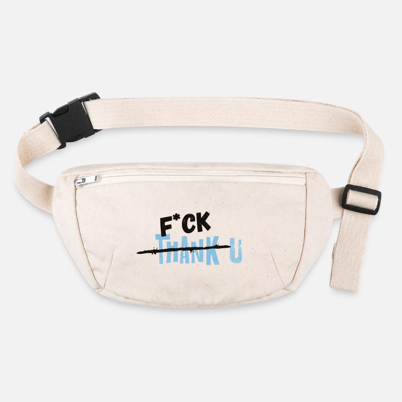 F*CK THANK U Blue Statement Stanley/Stella recycled Hip Bag 