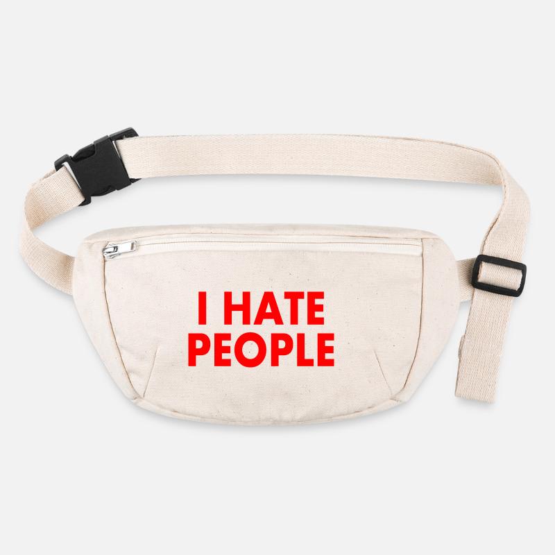 I hate people Stanley/Stella recycelte Gürteltasche