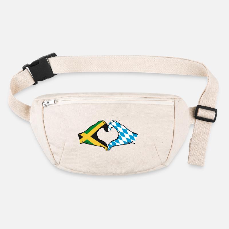 Jamaica Bavaria Hands Heart Shape Stanley/Stella recycled Hip Bag 