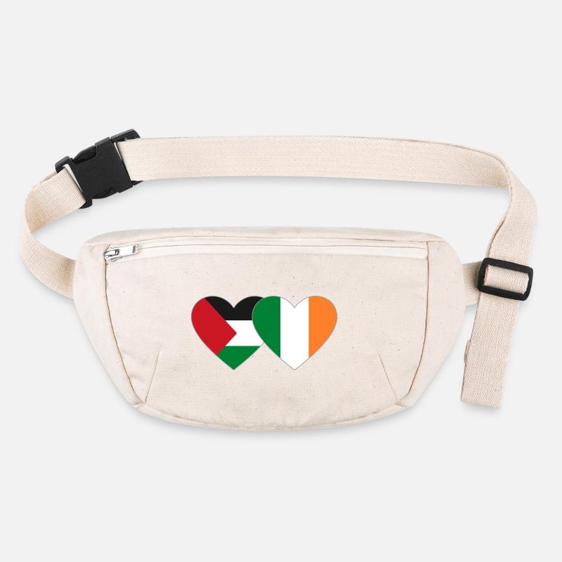 Palästina Irland Flagge Herz Stanley/Stella recycelte Gürteltasche