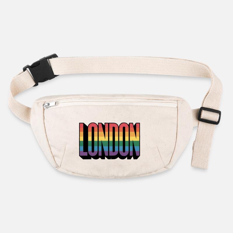 Londres - Logo de la ville queer cool Sac banane recyclé Stanley/Stella