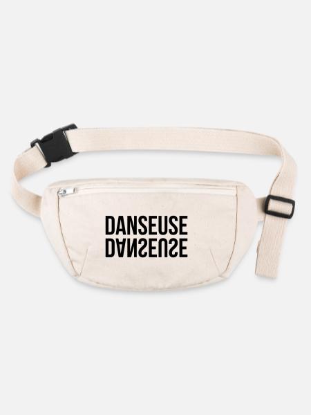 Danseuse - Danse - Sac banane recyclé Stanley/Stella - blanc naturel - Devant