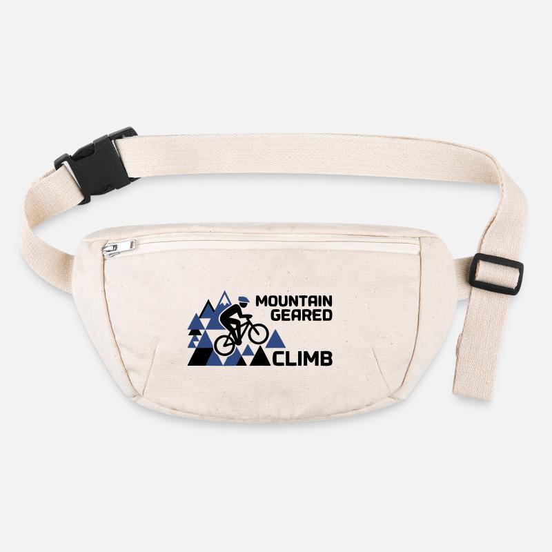 Mountain Bike Climb Mountains Saying Stanley/Stella recycled Hip Bag 