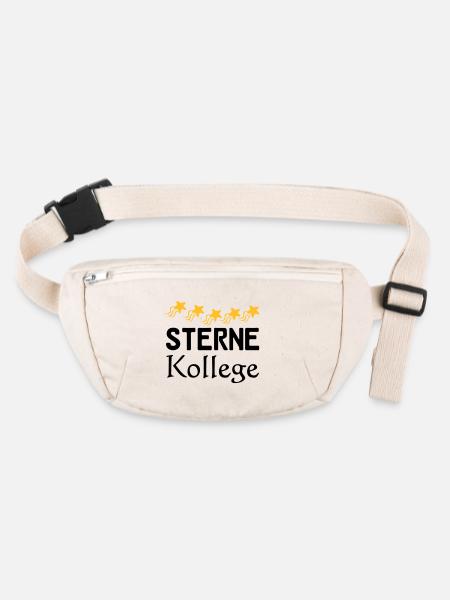 Sterne Kollege Geschenk - Stanley/Stella recycelte Gürteltasche - Naturweiß - Vorne