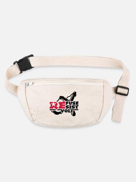 rebel - Stanley/Stella recycled Hip Bag  - natural - Front