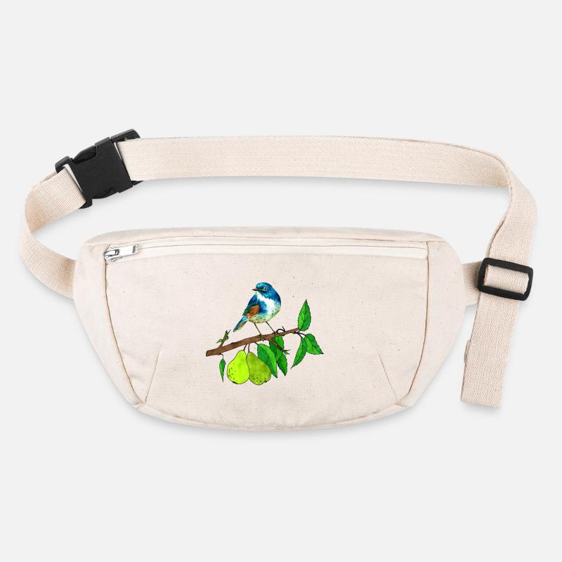 Blue bird and pear Stanley/Stella recycled Hip Bag 
