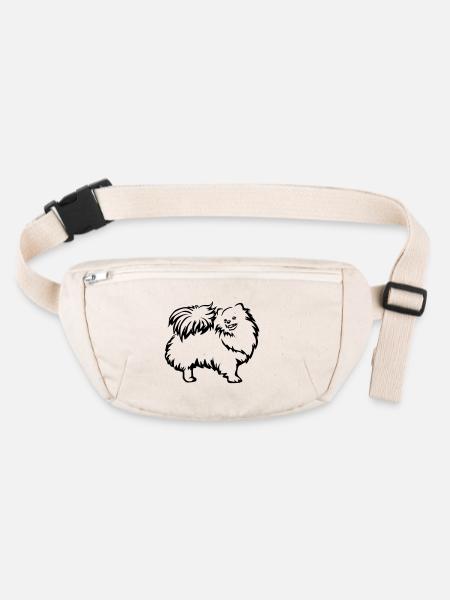 Spitz nain - Sac banane recyclé Stanley/Stella - blanc naturel - Devant