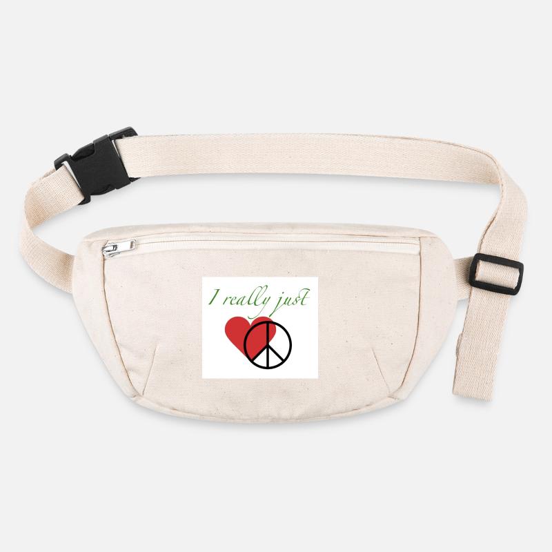 J’aime la paix Sac banane recyclé Stanley/Stella