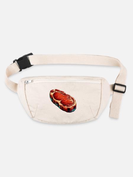 Meat | Grill - Stanley/Stella recycled Hip Bag  - natural - Front