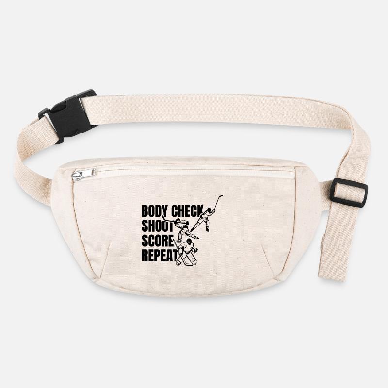 Bodycheck Shoot Points Repeat Stanley/Stella recycled Hip Bag 