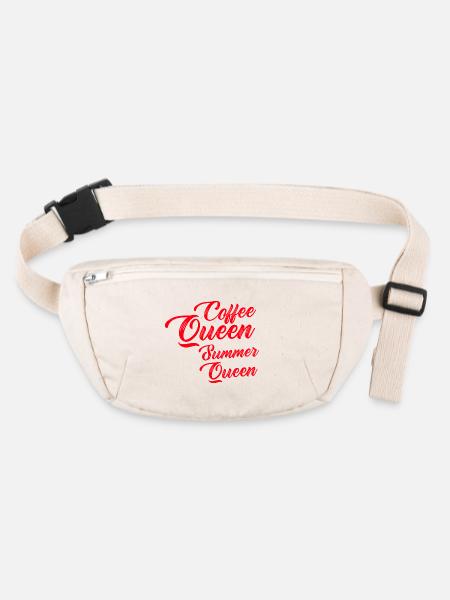 Coffee Queen Summer Queen - Stanley/Stella recycled Hip Bag  - natural - Front