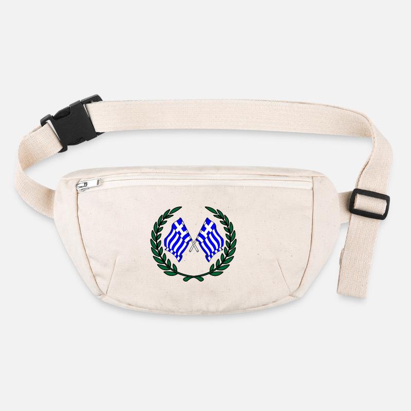 Flaggen Griechenland im Lorbeerkranz Stanley/Stella recycelte Gürteltasche