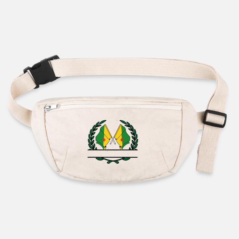 Drapeaux bannière couronne de laurier Guyane française Sac banane recyclé Stanley/Stella