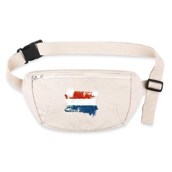 Drapeau des Pays-Bas Drapeau néerlandais des Pays-Bas - Sac banane recyclé Stanley/Stella - blanc naturel - Devant